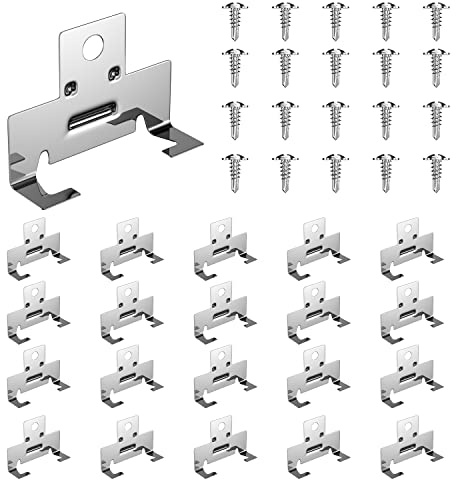 ROOWINTOO Recessed Light Clips for retrofitting recessed Light canisters, Downlight recessed Light Clips for use with Torsion Springs 20 Pack (10 Pairs)