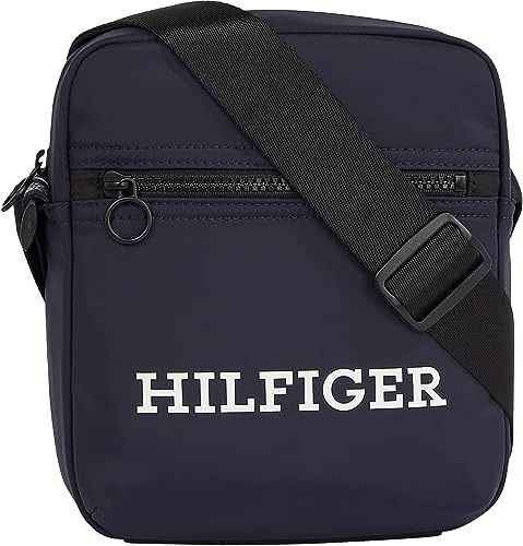Tommy Hilfiger Herren Umhängetasche Reporter Klein, Mehrfarbig (Space Blue), Einheitsgröße