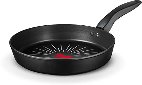 Tower T800301 SmartStart Forged 28cm Aluminium Frying Pan with Easy Clean Aeroglide Non-Stick, 8x Stronger, Induction Compatible, Oven Safe, Long Lasting, PFOA Free, Black