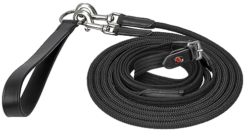 Start Führstrick Pferd 5,4 m – robuster Anbindestrick aus Gurtband ohne Stopper – Longierleine mit stabilem Karabinerhaken – strapazierfähige Führleine für Training & Stall (Grob Gewebt)