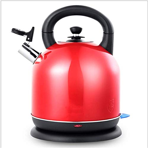 DameCo Bollitore Elettrico, bollitore in Acciaio Inossidabile di Grande capacità, bollitore Rosso Interesting