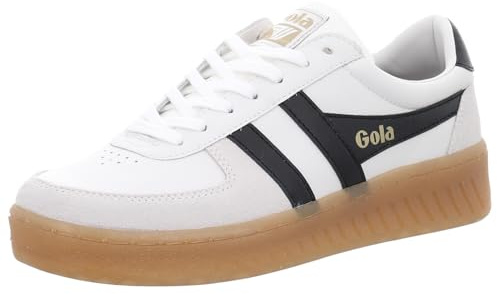 Gola Unisex Grandslam Elite Sneaker, White/Black/Gum, 41 EU