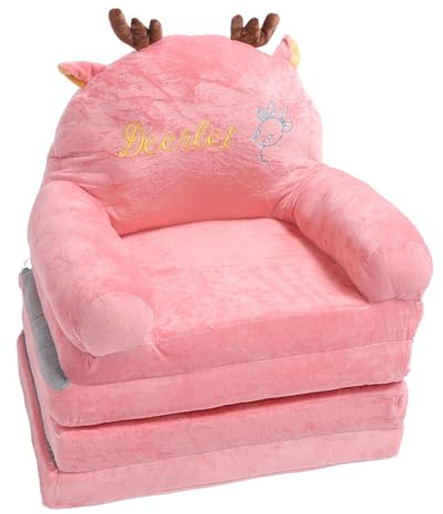 Ausklappbare Kindercouch, Kleinkindbett, Feine Verarbeitung, Tragbares Kindersofa für den Kindergarten (In Viertel Falten), Generictxb85pguem-13, Generictxb85pguem-13