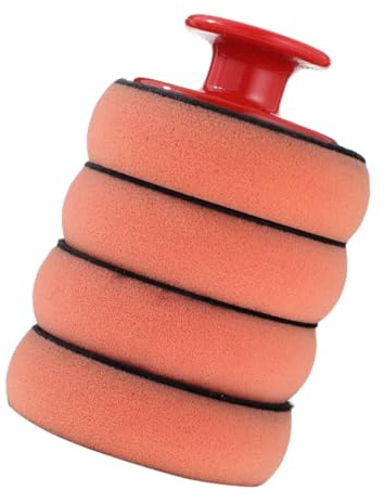 GLEAVI Cuscinetti Per Lucidatura e Ceratura Auto Con Manico Ergonomico Di Spugne Schiuma Anti- Per Lucidatura e Pulizia Veicoli