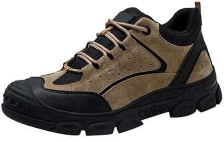 Dinglong EU 42 Sécurité Chaussures Cuir Vachette Injectées Hommes Printemps Automne Hiver Chaussures Travail Légères À Grantête Chaussures Basses Chaussure De Securite Homme Legere Casquette Securite