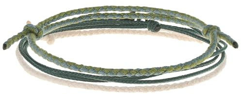 Made by Nami Set Stoff Armband Herren und Damen Perlenarmband Set in verschiedenen Farben Freundschaftsarmbänder Surfer Armband Boho Schmuck (Set 6)