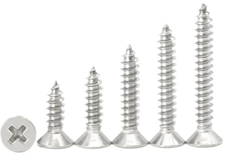 NKCVEZBW Compatible With M3 Phillips Self-tapping Screws Countersunk Flat Head Self Attack Screw Nails 304 Stainless Steel Resistan(M3x30mm (30pcs))