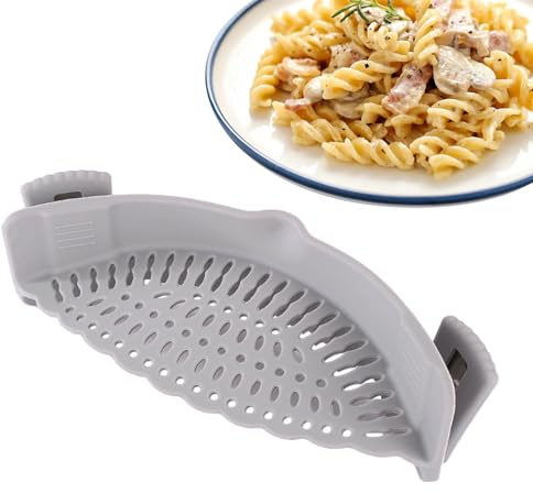Inserto para colador de ollas, colador de ollas - Colador de pinza de cocina universal a presión - Utensilios de cocina, con tapón de agua, de para todos los tazones, y sa