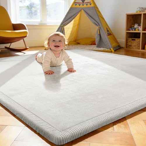Treeboy Krabbelteppich Für Baby Krabbelmatte Babyzimmer 200X150X2cm Grau