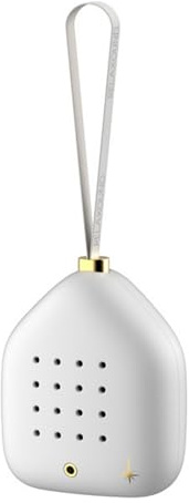 RELAXOUND Jingle Bells White Stars – Akustischer Weihnachtsbaumschmuck mit Bewegungsmelder - Weihnachten Geschenkidee (Weiß, White), Weihnachtsdeko, Weihnachtsbaumkugeln, Christbaumschmuck
