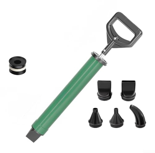 Herramienta de lechada manual Inyector de cemento de acero inoxidable con mango ABS para llenado de huecos de puerta y sellado de grietas verde (D)
