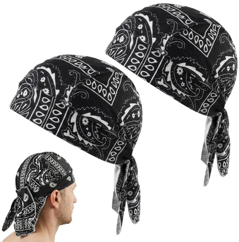 Sylalxeba Pañuelo Deportivo Bandana Cap Hombre Mujer, Transpirable Gorra Ciclismo Durag para Correr