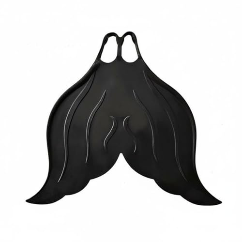 SZLIFE Monofin Nuoto Monopinna Sirena Silicone Grandi Movimento Sinuoso Aiuto Allenamento Adatta Piscina Foto Sottacqua Giochi Mare , Nero Elegante , 42-44