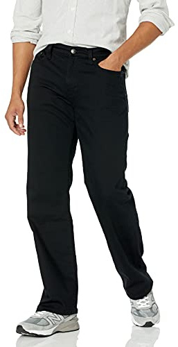 Amazon Essentials Men's Straight-Fit Bootcut Jeans - Discontinued Colours, Black, 36W / 34L