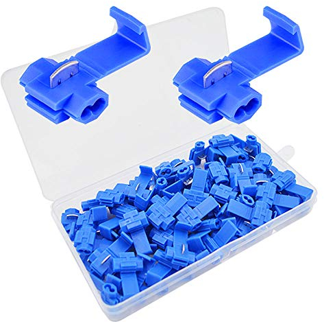 Senven® 60Pcs Scotch Lock Terminal de Cable Empalme Rápido, Conector Cable Bloqueo –– Azul
