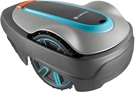 GARDENA SILENO City 300: Robotic Mower for Lawns up to 300 m², Inclines of up to 35 Percent, Cutting Height 20–50 mm, LCD Display, Theft Protection, Including Boundary Wire/Hooks/Connectors (15005-28)
