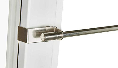 Klemmstange Scheibenstange »Denver« KlemmFix Metall Ausziehbar 75-125 cm Edelstahl 8/10mm Montage ohne Schrauben und Bohren Scheibengardine, 20190931