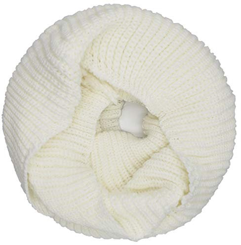 Gloop Damen und Herren Loopschal Strickschal Schlauchschal Winterschal Grobstrick Loop (Weiß)