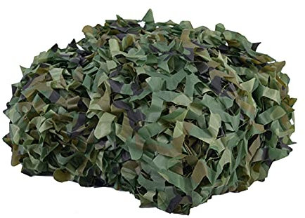 ASDQWER Rete Mimetica,Reticolato da Camuffamento,Militare Camouflage Net,Tendone Mimetico Rete, Blinds Net Blinds Great for Sunshade Camping Shooting Caccia Party Decorazione,2 * 10m(6.56 * 32.81ft)