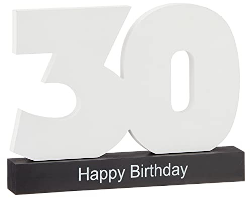 18. 30. 40. 50. Geburtstag individuelles Gästebuch Geburtstagszahl zum Beschriften, alle Gäste verewigen sich auf der Party (30th English)