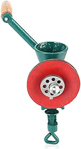 Coffee Grinder,Manual Grain Grinder, Metal Cereals Flour Mixer,Cast-Iron Hand-Crank Grain Corn Mung Bean Coffee Wheat Nuts Grinder Mill Grinding Tool With Wooden Handle,GQYYS