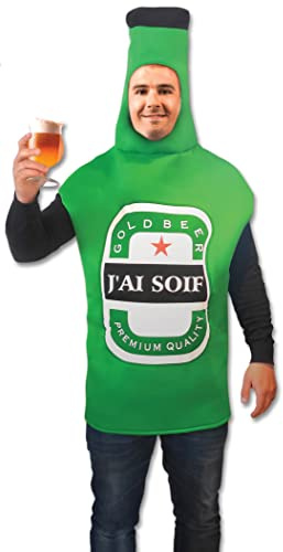 Tralala Fêtes© Bierflaschen-Kostüm für Erwachsene – lustiges und lustiges Kostüm für Geburtstag/Halloween/EVG/Karneval/Kostümpartys – lustig & originell