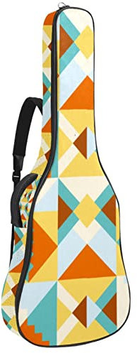Akustikgitarrentasche Wasserdicht Gitarre Rucksack Dicke Weich Gepolstert Weiß Wassermelone Konzertgitarre Tasche, Farbe10, 42.9x16.9x4.7 in, Taschen-Organizer