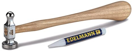 Edelmann Ausbeulhammer mit poliertem Kugelkopf für Ausbeulwerkzeug Dellen Reparatur ausbeulen Klebetechnik und Ausbeulhebel M205V2