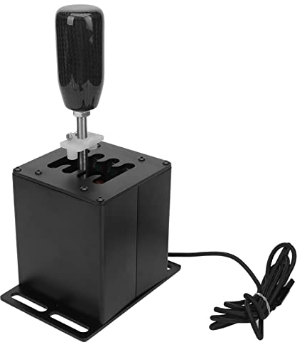 Goshyda USB Simulator Shifter, Professional 7+R PC Sim Racing Games H Gear Shifter, for G29 G27 G25 G920 T300RS GT Steering Wheel