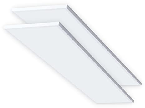 CLAR - Plafon LED Techo, Plafones Para Techo LED, Panel LED 120x30, Candeeiro Teto Cozinha, Candeeiro De Teto, (Pack 2)