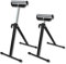 Froadp Lot de 2 tréteaux à roulettes en acier - 68-108 cm - Hauteur réglable - Avec pieds antidérapants - Pliable - Pour banc de travail - Outils d'extension - Charge maximale : 60 kg par pièce