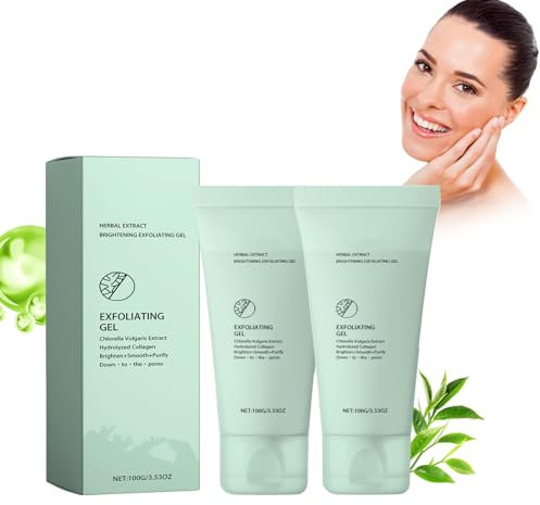Pemarlis 2 unidades Exfoliating Whitening Gel, Exfoliating Gel, Gel exfoliante para mujer,Gel Exfoliante de Naranja Piel Cara Cuerpo Deep Cleaning Peel Old Horniness