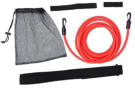 Supvox 1satz Schwimmtraining Widerstandsband Einstellbarer Gurt Für Effektives Widerstandstraining Im Pool Elastischer Schwimmgürtel Für Kraft Und Ausdaueraufbau Rot