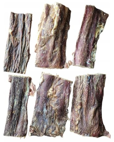 Lucze, Œsophage de bœuf, comme cuir chevelu de bœuf pour chien, 1 kg, collation naturelle à mâcher, œsophage plat de bœuf, sans céréales, alimentation saine pour animaux, fabrication maison