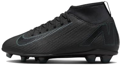 Nike JR Superfly 10 Club FG/MG, unisex-vuxen snörskor, svart/djup djungel, 35 EU, Black Deep Jungle, 35 EU