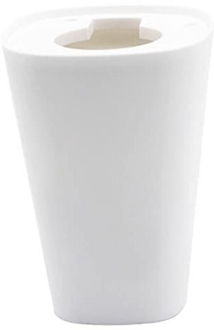 Baobiutin Upside Down Planter Degradable Breathable Self-watering Hanging Planter Anti-corrosive Minimalist Solid Color Inverted Planter White Upside Down Flower Pot