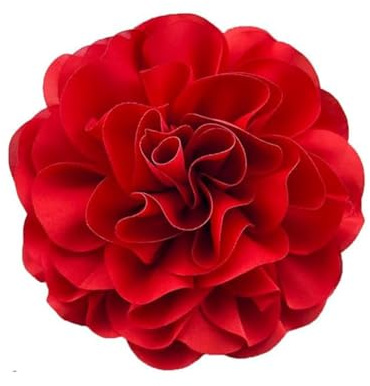 130mm Grande Broche Délicate En Forme De Camélia Faite à La Main En Tissu Avec Fleur De Rose Pour Fête De Mariage Danse Robe Costume Cérémonie Vêtements Accessoires Cadeaux (rouge)