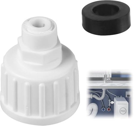 SMCEHEYA 3/4 Bsp X 1/4 Push Fit Tap Adapter | Fridge Water Connector | Water Filter Fitting Quick Connector | Water Pipe Fittings Replacement | Straight Pipe Connection | No retaining Clip Required