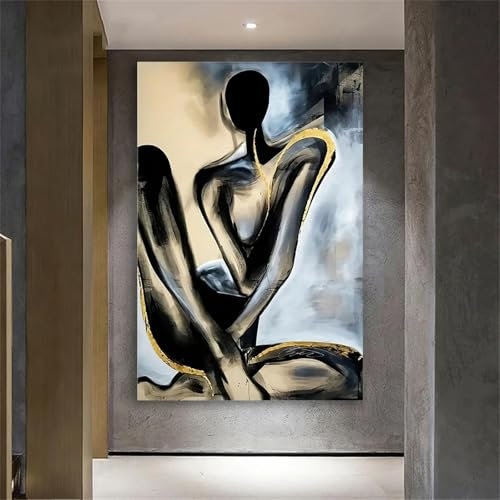ZHAOLIN Klassische abstrakte Wandkunst, nackte sexy Frau, Ölgemälde, HD-Leinwanddruck, Poster, Heimkorridor, Eingangsdekoration, Gemälde, 70 x 100 cm, rahmenlos