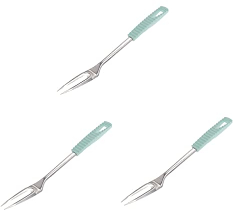 Cabilock 3 Piezas tenedor de carne colador de cuchara utensilios de cocina espumadera de cocina Horno tenedores puré de patatas juego de cubiertos tenedor para trinchar tenedor para servir