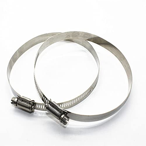10PCS Stainless Steel 304 Homebrew Pipe Clamp Fit 10mm~ 200mm Out Diameter Tube Butterfly Hose Pipe Clamp(OD 50-200mm)
