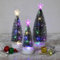 Mini árbol de Navidad Artificial con Luces,3 Piezas árbol de Navidad Artificial,árbol de Navidad,Arbol de Navidad Artificial con Luces Led,Mini árbol Navidad con Luces Led Adornos,Manualidades