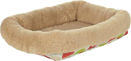 Flamingo Panier pour rongeurs Fizi rectangulaire Multicolore - 28x24x6cm - Panier Confort et Style pour Chouchouter Votre Rongeur