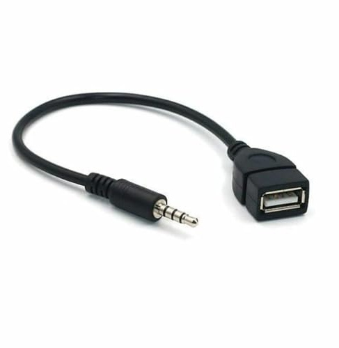 Generic USB to 3.5mm Jack Adapter, AUX to USB Audio Converter, Car Stereo Cable, Audio/MP3/CD Player/External U Disk/Speaker