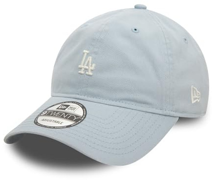 New Era Los Angeles Dodgers Baseball Cap blau kleines Logo unstrukturierte Krone LA Kappe 920 - One-Size