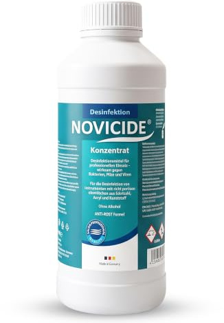 NOVICIDE Desinfektionsmittel Konzentrat 2L VAH-gelistet Instrumente | VAH-gelistet, alkoholfrei, 1:20 ergiebig. 15 Min. Einwirkzeit, schützt Instrumente aktiv vor Rost.