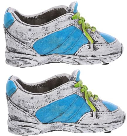 Toddmomy 2pezzi Fioriera Ceramica Forma Di Scarpa Per Piante Succulente Da Decorazione Creativa Per Casa e Giardino Stile Retro Resistente e Durevole
