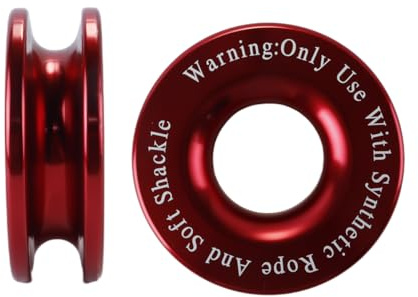 Hoite Snatch Recovery Ring,Winch Recovery Ring, for 7/16in 1/2in Soft Shackle with 3/16in 1/4in 3/8in Ropes
