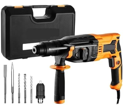 Trapano A Percussione Rotativo Con Scatola BMC 600W-1000W A Elettrico 6 Pezzi Accessori Robusto E Facile Da Usare