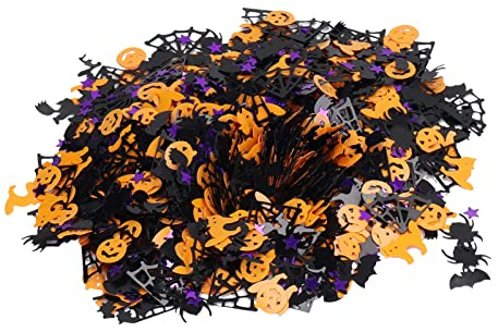 Halloween-Konfetti, 200 g, Spinnennetz-Folie, metallische Pailletten, Tischdekoration (Hamsa 0722)